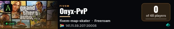 Onyx-PvP live status badge