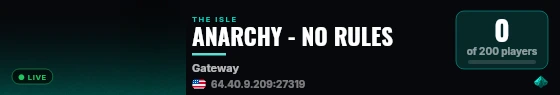 ANARCHY - NO RULES live status badge