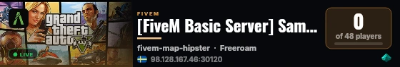 [FiveM Basic Server] Samme <3 live status badge