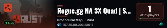 Rogue.gg NA 3X Quad | Solo/Duo/Trio/Quad | Loot+ | FRESHLY WIPE live status badge
