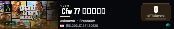  Cfw مدينة 77 live status badge