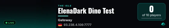 ElenaDark Dino Test live status badge