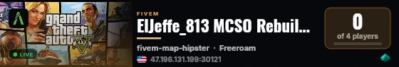 ElJeffe_813 MCSO Rebuild Diagnostic live status badge