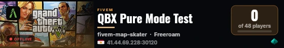 QBX Pure Mode Test live status badge
