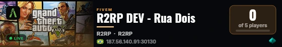 R2RP DEV - Rua Dois live status badge