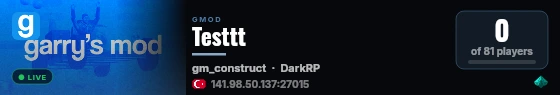 Testtt live status badge