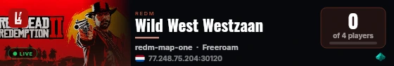 Wild West Westzaan live status badge