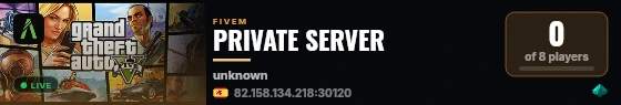 PRIVATE SERVER live status badge