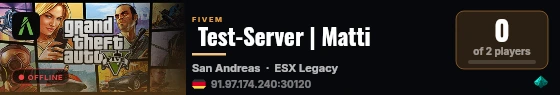  Test-Server | Matti live status badge