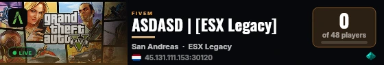 ASDASD | [ESX Legacy] live status badge