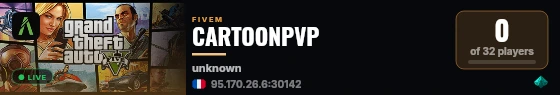 CARTOONPVP live status badge