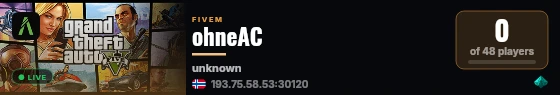 ohneAC live status badge