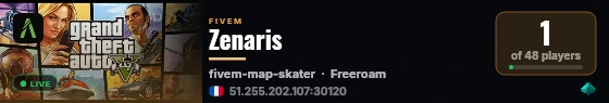 Zenaris live status badge