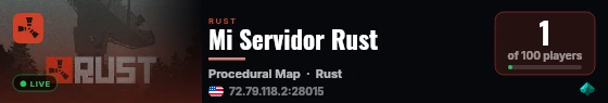 Mi Servidor Rust live status badge
