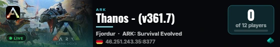 Thanos - (v361.7) live status badge