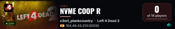 NVME COOP R live status badge