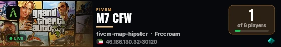 M7 CFW live status badge
