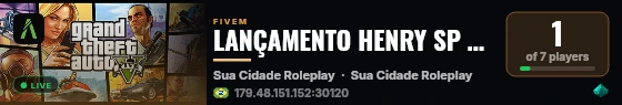 LANÇAMENTO HENRY SP 2025  live status badge
