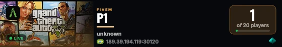 P1 live status badge