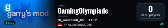 GamingOlympiade live status badge
