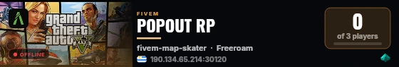 POPOUT RP live status badge