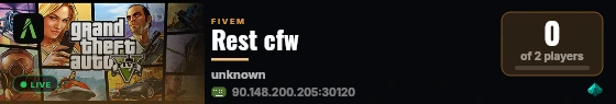 Rest cfw live status badge
