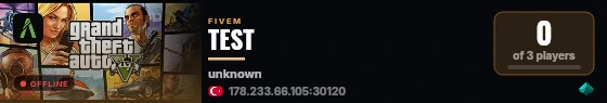 TEST live status badge