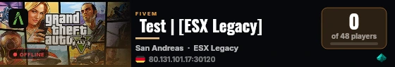  Test | [ESX Legacy] live status badge