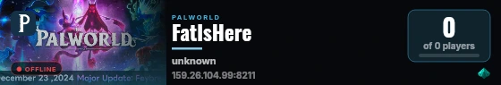 FatIsHere live status badge