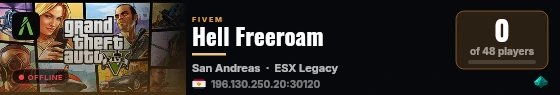Hell Freeroam live status badge