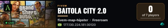 BAITOLA CITY 2.0 live status badge