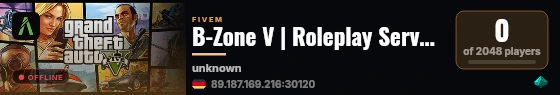 B-Zone V | Roleplay Server | BZone Community live status badge