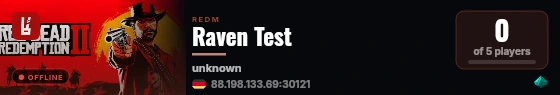 Raven Test live status badge