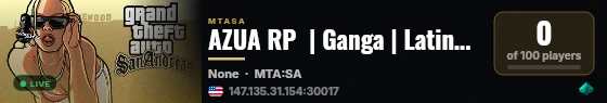 AZUA RP  | Ganga | Latino | Dominicano | Unico | live status badge