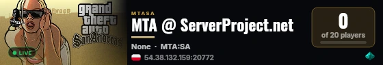 MTA @ ServerProject.net live status badge