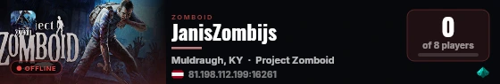 JanisZombijs live status badge
