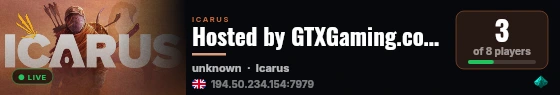 Hosted by GTXGaming.co.uk live status badge