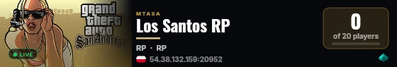 Los Santos RP live status badge