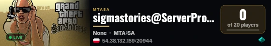 sigmastories@ServerProject.pl live status badge