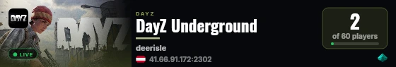 DayZ Underground live status badge