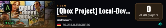 [Qbox Project] Local-Dev-Server live status badge