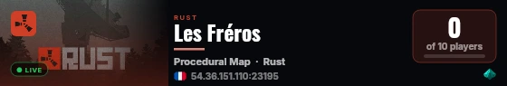 Les Fréros live status badge