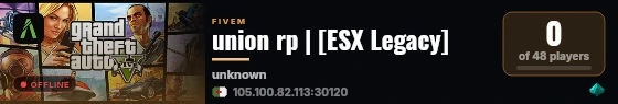 union rp | [ESX Legacy] live status badge