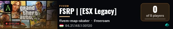 FSRP | [ESX Legacy] live status badge