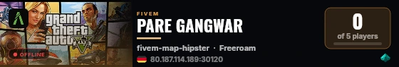 PARE GANGWAR live status badge