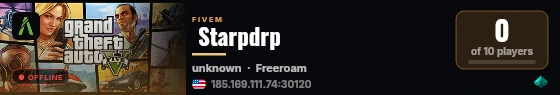  Starpdrp live status badge