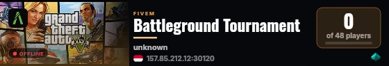 Battleground Tournament live status badge