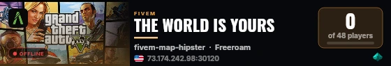 THE WORLD IS YOURS live status badge