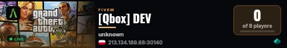 [Qbox] DEV live status badge