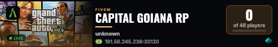 CAPITAL GOIANA RP live status badge